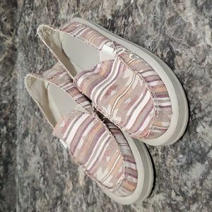 Sanuk Sidewalk Surfer Slip On Women's Size 8 EUC